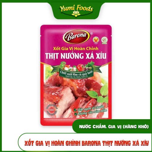 Gia Vị, Ướp Thịt Nướng Xá Xíu, Barona, 80g, yumifoods