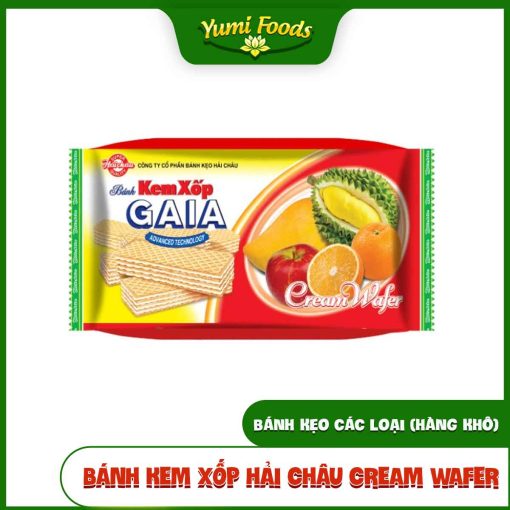 Bánh Kem Xốp Gaia, Hải Châu, Cream Wafer, 310g, yumifoods