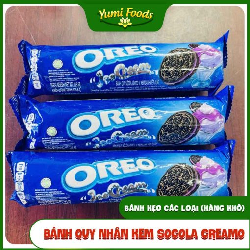 Bánh Quy, Nhân Kem Socola, CreamO, 119,6g, yumifoods