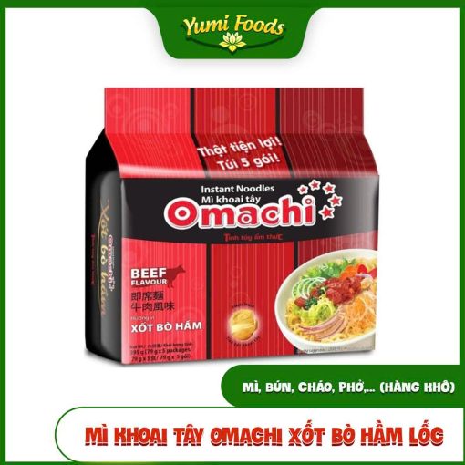 Mì Khoai Tây, Omachi, Xốt Bò Hầm, Lốc, yumifoods