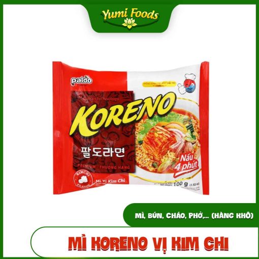 Mì Koreno, Vị Kim Chi, 100g, yumifoods