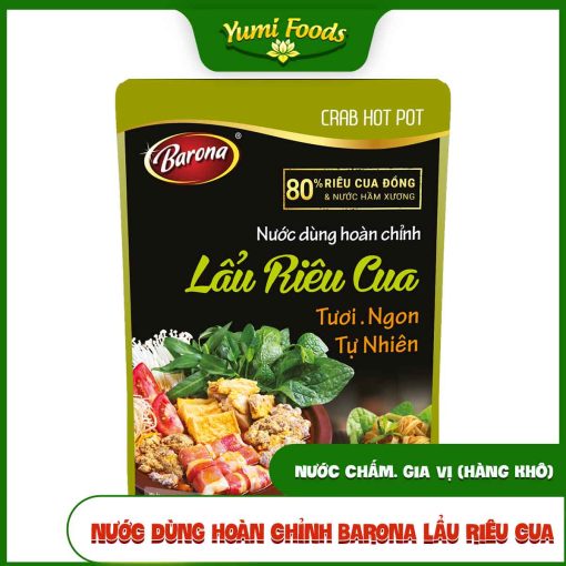 Nước Dùng, Hoàn Chỉnh, Barona, Lẩu Riêu Cua, 150g, yumifoods
