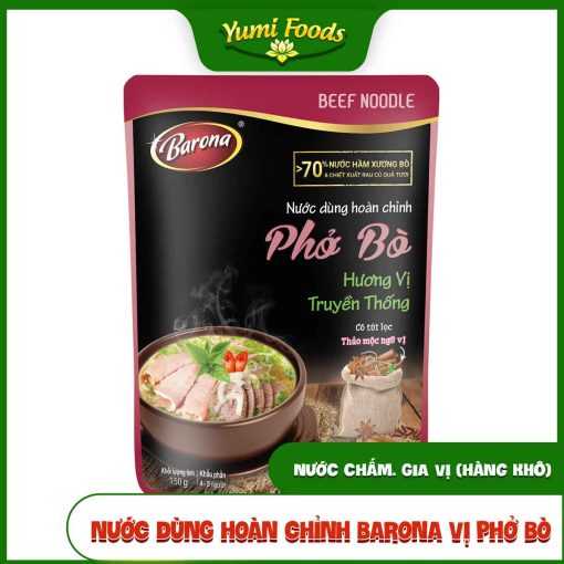 Nước Dùng, Hoàn Chỉnh, Barona, Vị Phở Bò, yumifoods