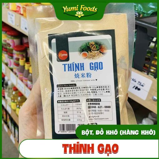 thính gạo, yumifoods