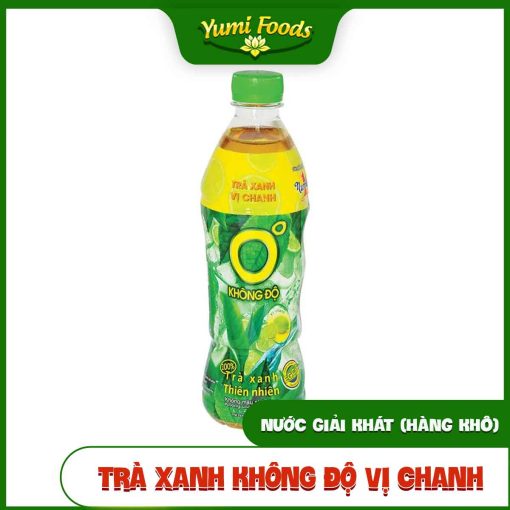 Trà Xanh Không Độ, Vị Chanh, 455ml, yumifoods