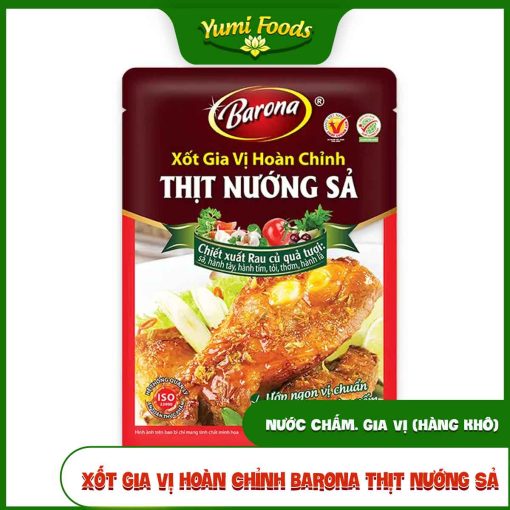 Xốt Gia Vị, Hoàn Chỉnh, Barona, Thịt Nướng Sả, 80g, yumifoods