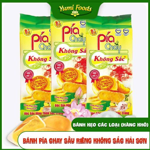 Bánh Pía Chay, Sầu Riêng, Không Sắc, Hải Sơn, 350g, YUMIFOODS