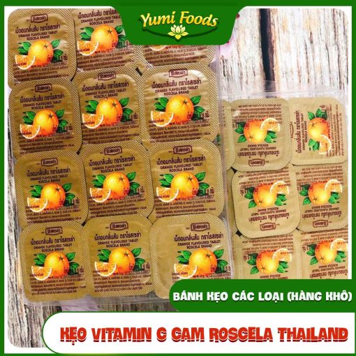 Kẹo,, Vitamin C Cam, Roscela Thái Lan 2,8gx24. YUMIFOODS