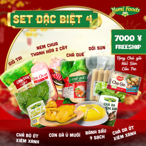 Giò tai, Nem chua, Chả quế, Dồi sụn, Chả bò da, Gà ủ muối, Bánh sầu 9 Sạch, Chả lụa da