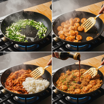 Cơm Lười Tôm Kim Chi Cay Nồng Yumifoods (2)